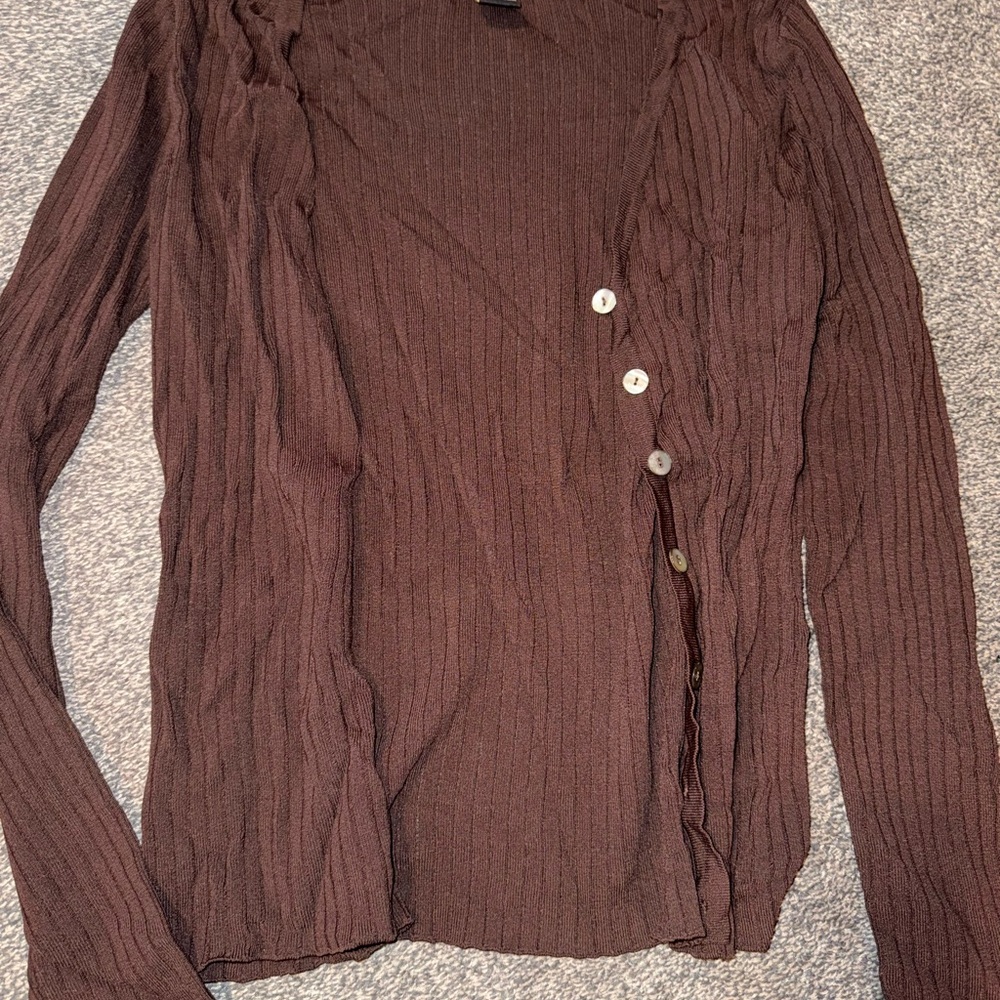 Brown Ribbed Women's Camisole